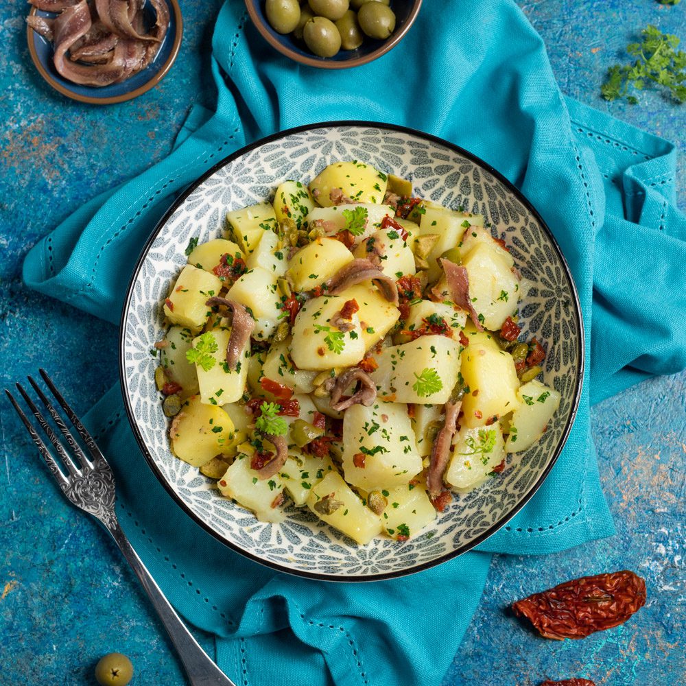 Insalata di Patate della Sila e Alici al Limone